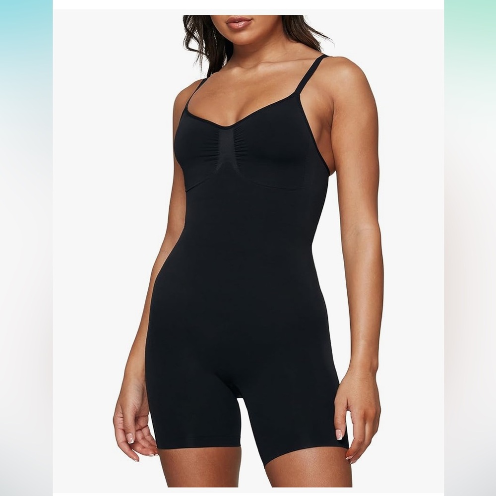 Shapeware Bodysuit Tummy Control Body Shaper Seamless Sculpting Snatched Waist L